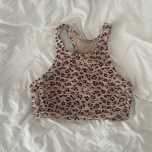 Leopard Print Swimsuit Top